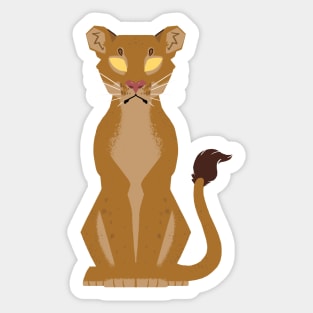 Minimalist Lioness Sticker